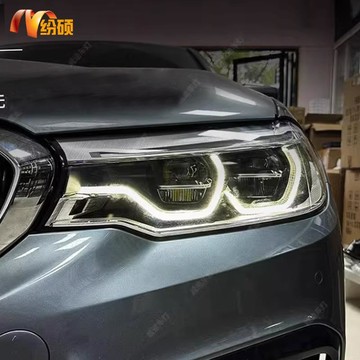 18-20新款BMW5系G38大燈總成改裝高配LED大燈矩陣勺子G30日行燈