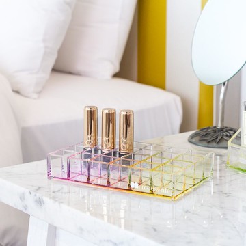 目喜生活 | 虹色 美妝 24格口紅唇膏展示架