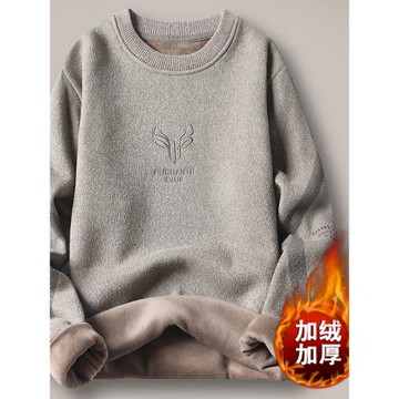 男士毛衣秋冬季青少年雪尼爾加絨加厚款學生打底針織衫潮流羊毛衫