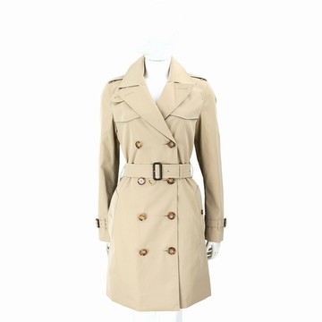 BURBERRY 巴寶莉 Islington 修身短版棉質風衣(蜂蜜色)