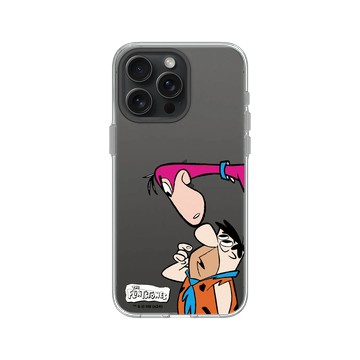 iPhone 15 Pro Max Clear 透明 - 摩登原始人 The Flintstones - 摩登原始人 - 可愛互動