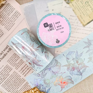 NO.W314I-2A 杜鵑花 雷射銀+粉紅粉 Azaleas