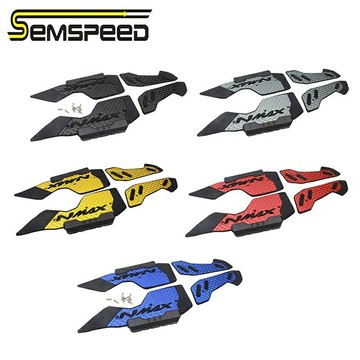 SEMSPEED CNC鋁製 NMAX摩托車腳踏板適用於 Yamaha NMAX125/155 V2 2020-2021