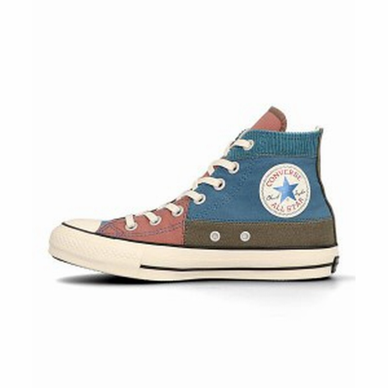 コンバース スニーカー レディース オールスター100パッチワークhi All Star 100 Patchwork Hi Converse 1sc596 ブルー グレー 通販 Lineポイント最大1 0 Get Lineショッピング