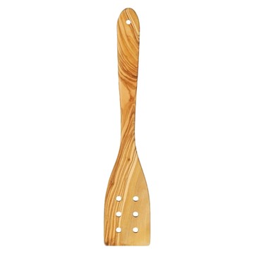 SALUS 佐藤金屬 濾油鍋鏟 306 x 61mm  橄欖木  1個