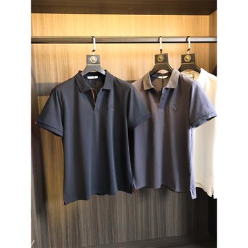 ODM公司單 絲滑精紗珠地 2025年夏季男士時尚商務翻領短袖Polo衫