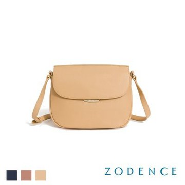 ZODENCE BLANCHE進口真皮斜背馬鞍包-多色