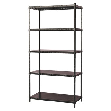 【dayneeds】極致美學90x45x180公分五層烤黑沖孔層架