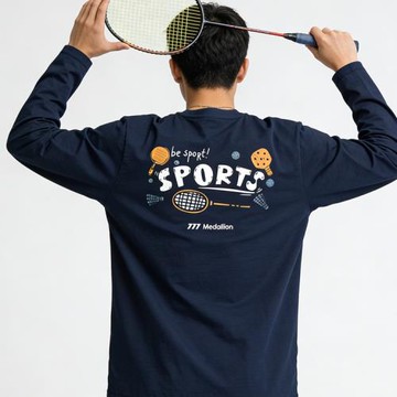 韓國2026春夏meditation新品羽毛球服長袖男女同款運動速干匹克球