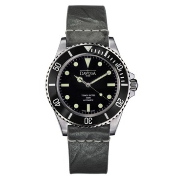 DAVOSA 161.525.555 TERNOS SIXTIES 60 年代復刻專業潛水自動錶/黑水鬼/皮帶/40mm