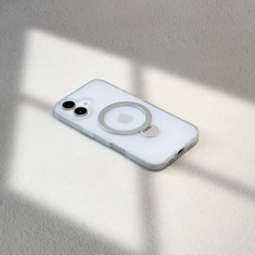 iPhone16輕透磨砂手機保護殼磁吸/360度炫音支架/四角防摔/螢幕加高 現貨