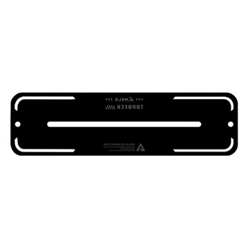 ANGLE 輕量化網格折疊羽桌配件 置物天板 材質: 鋁合金  45 × 13.5cm  45cm  黑色