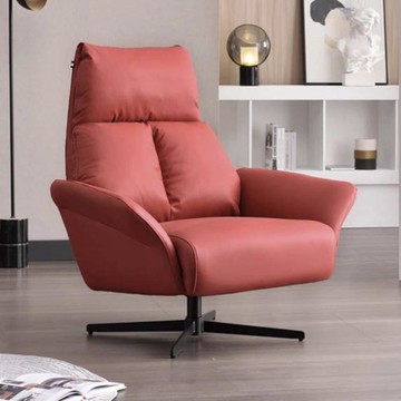 【obis】Benita旋轉休閒椅(單人沙發)酒紅
