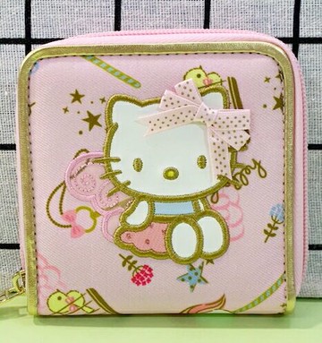 【震撼精品百貨】Hello Kitty 凱蒂貓 三麗鷗 KITTY日本拉鍊短夾/零錢包-仙子#12747 震撼日式精品百貨