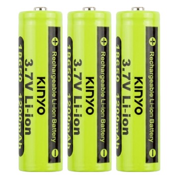 Kinyo 18650 二次鋰單電池 CB-12 33g 18 x 65mm  1入  3顆