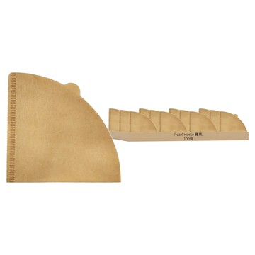 Pearl Horse 寶馬 V02 咖啡濾紙 錐形 1-4杯  1入  100個