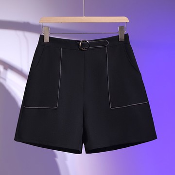 品牌折扣店商場專柜撤柜女裝尾貨清倉夏季高腰小個子百搭休閑短褲