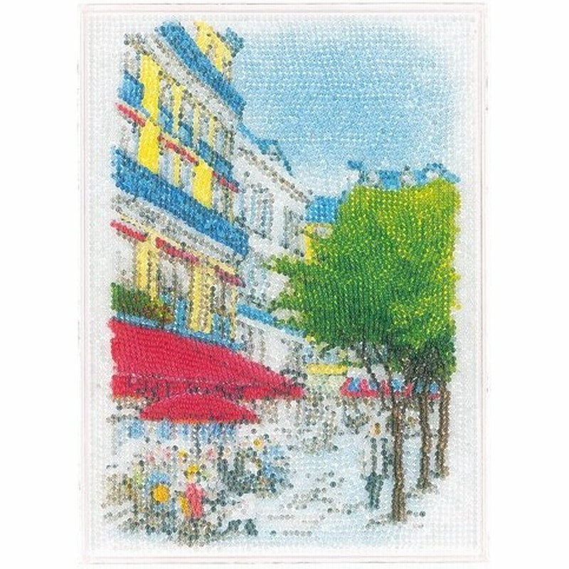 ビーズ キット インテリア 壁にかけるもの ビーズ絵スターターキット パリ フルカラー 通販 Lineポイント最大0 5 Get Lineショッピング