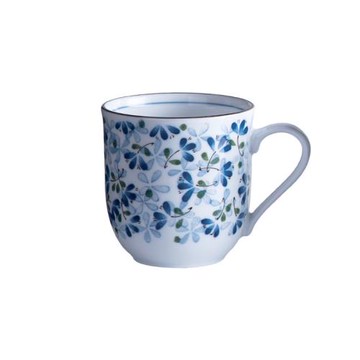 日本進口藍染馬克杯 青花釉下彩茶水杯家用辦公杯 質感佳 300ML