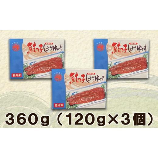 ふるさと納税 北海道 鹿部町 一口サイズに切り分けた筋子（秋鮭の卵）120g×3個