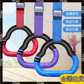 【臺灣有貨】吊環 健身 吊環 家用 引體嚮上 脊椎牽引 室內單槓拉環 成人拉伸訓練 運動器材 健身用品