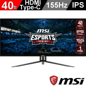 MSI 微星 MAG401QR 40型 IPS UWQHD 155Hz 電競螢幕(21:9/1ms/Adaptive Sync/HDR400)