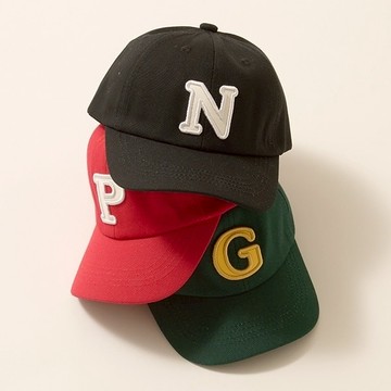 petit main 品牌旗艦店 童裝 隨機LOGO貼布刺繡帽【BR】【日本直接出貨】