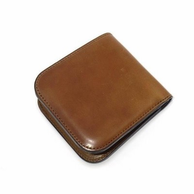 7sense 大型財布　シェルコードバン　バーボン シェルコードバン・ラウンドジップ二折財布/バーボン(TOP