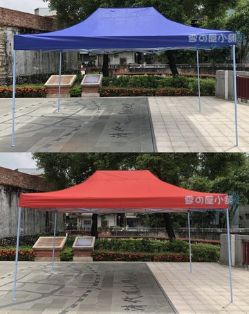 ╭☆雪之屋小舖☆╯2M×3M帳篷/夜市擺攤/廟會營區車庫工地觀光工廠園遊會活動快速帳/防疫/紅/藍2色