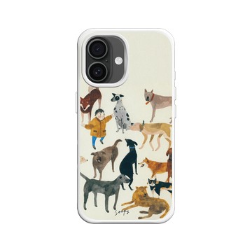 iPhone 16 SolidX 白 - Soupy Tang 湯舒皮 - Dogs