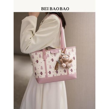 北包包源頭工廠2025新款時尚休閑單肩大容量包包卡通小熊托特女包