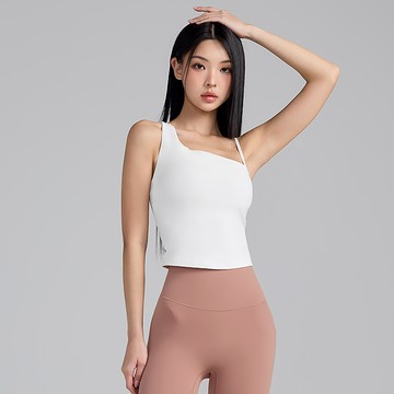 不對稱肩帶美感背心上衣｜共5色｜XWFBR01J1