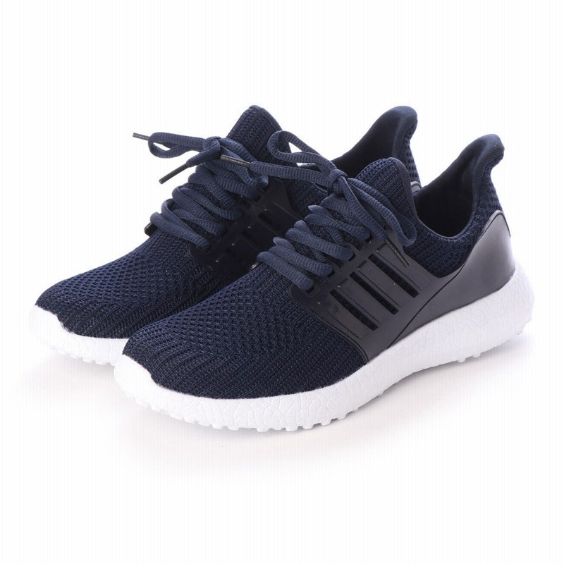 スクランブル Scramble 軽量スリムシルエットメッシュスニーカー ネイビー 通販 Lineポイント最大1 0 Get Lineショッピング