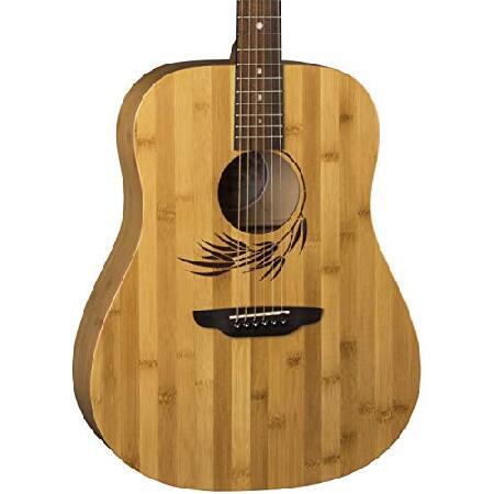 Luna Dreadnought Acoustic Guitar, Woodland Bamboo