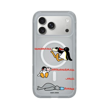 iPhone 17 Pro Max AirX 流變灰 - Pingu 企鵝家族 - 秘密傳聲筒