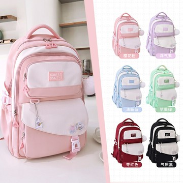 兒童學生書包後背包 新款兒童書包4-9年級韓版高中生初中生書包女孩輕便大容量雙肩背