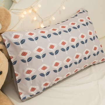 小植物 枕頭套45X75cm 聚酯纖維棉 台灣製  棉床本舖