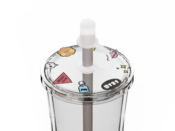 BT21 minini SHOOKY 透明吸吸杯