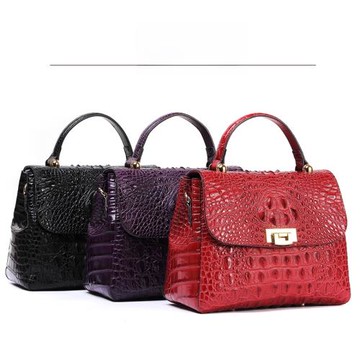 特賣新款 泰國鱷魚皮女包斜挎包單肩包 手挽手提包時尚女士包