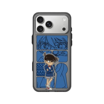 iPhone 17 Pro Max Clear (相機按鈕) 酷墨灰 - Detective Conan - 藍色鑰匙孔