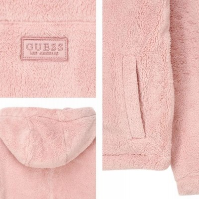 GUESS ゲス ミニワッペンフリースパーカー フーディー ボア