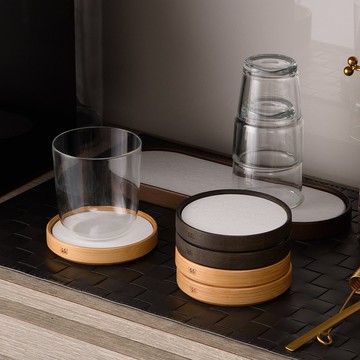 【Gudee】TRIVI 白色珪藻土杯墊 (1入 / 4入)