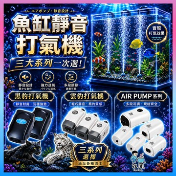 放風水族🔥台灣免運【豹牌🐆魚缸打氣機/打氣機水族】水族打氣機 氧氣泵  靜音 魚缸 水族箱 水族 打氧氣 充氧泵 氣泡石