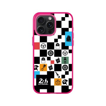 iPhone 15 Pro Max Clear 粉漾桃 - 24 Hours of Le Mans - 24H - Checkerboard