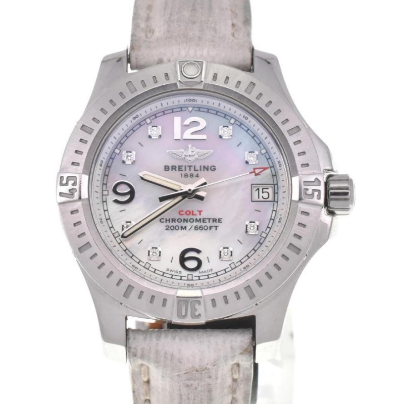 ☆良品【BREITLING】ブライトリング コルト A77388 8P ダイヤモンド クォーツ レディース B#108656 |  LINEブランドカタログ