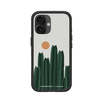 iPhone 16 Mod NX 黑 - ilovedoodle (Lim Heng Swee) - Cat and Plant - 貓咪仙人掌