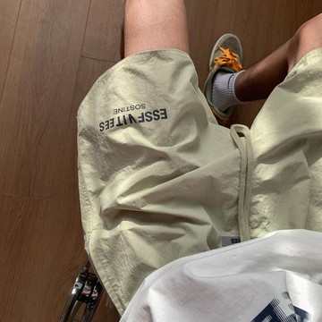 夏季薄款短褲男士日系復古潮牌五分中褲寬松休閑潮流速干運動褲子