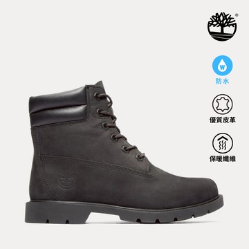 Timberland 女款黑色休閒防水6吋靴|A156S001
