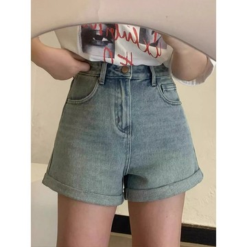 【ABCD】牛仔短褲 韓版短褲 女生短褲 顯瘦短褲 休閒短褲女 居家短褲女 跑步短褲 高腰牛仔褲 a字褲裙