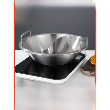 圓形鴛鴦鍋火鍋家用430不銹鋼電磁爐煤氣爐加厚涮鍋火鍋盆鍋具大